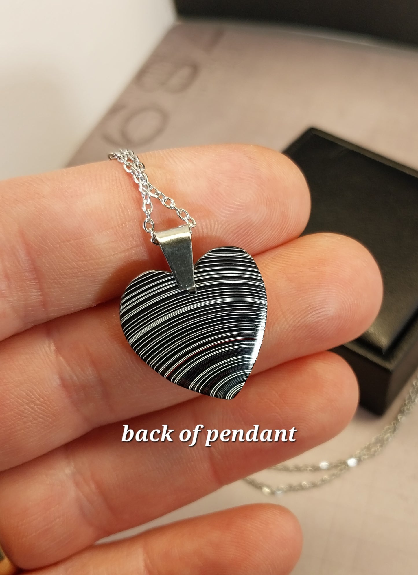 Fordite Necklace, Michigan Fordite Heart, Fordite Pendant