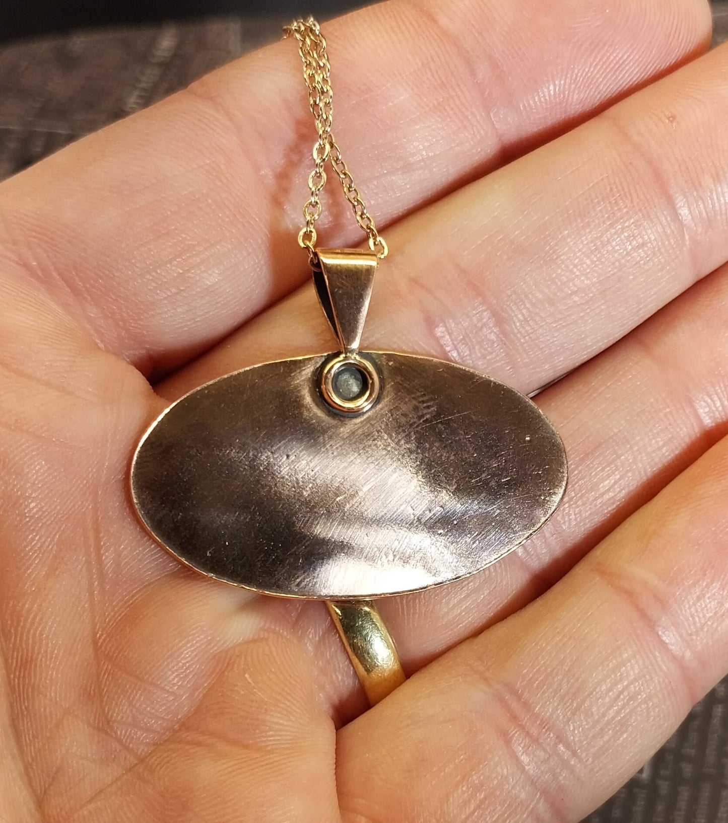 Upper Peninsula Michigan Necklace, Yooper Gift, Copper With Lake Superior Agate