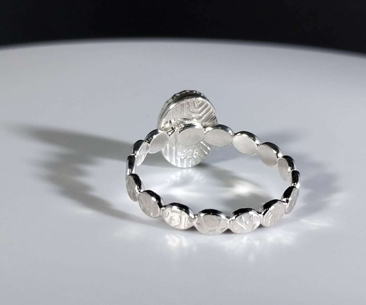 Lake Superior Agate, UP of Michigan Agate Sterling Silver Ring Size 7