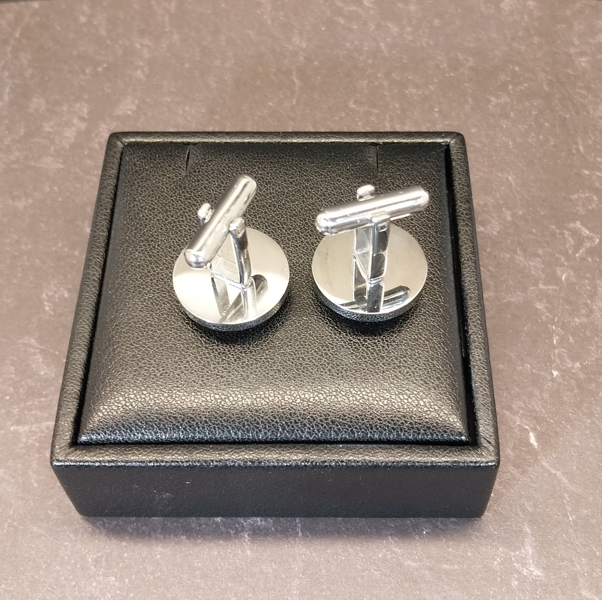 Lake Superior Agate Cufflinks, Stainless Steel Settings, Wisconsin Handmade Jewelry