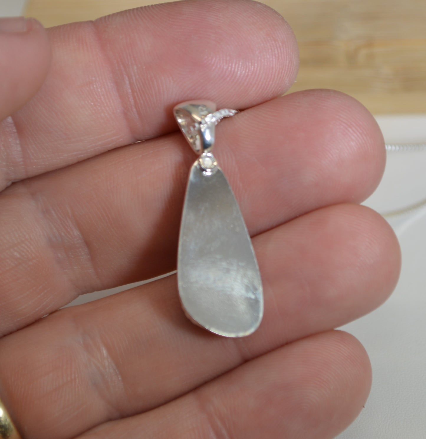 Opal Necklace, Silver Opal Pendant, Queensland Boulder Opal, Australian Opal, Solid 925 Silver, Artisan Handmade, Wisconsin Handmade