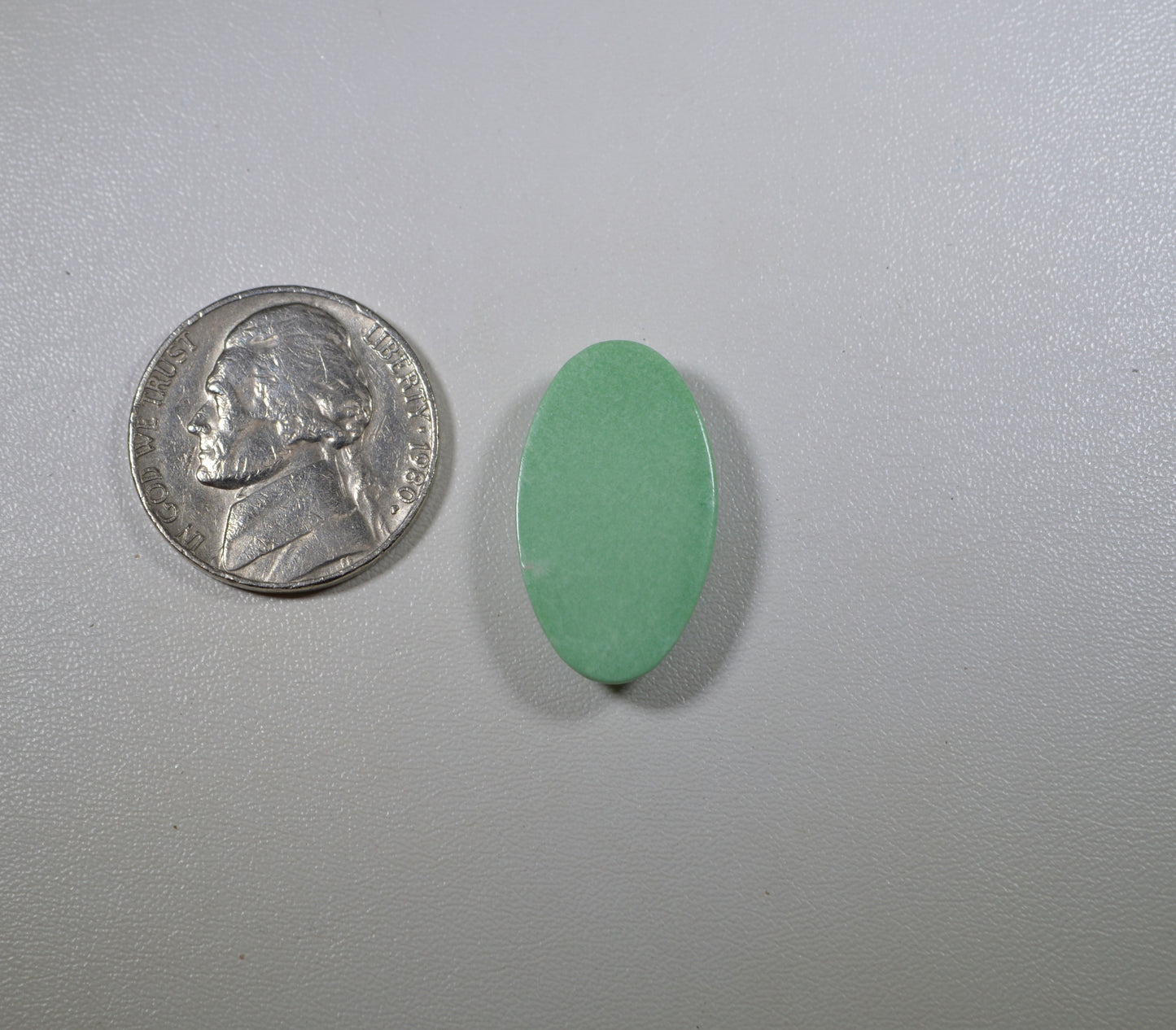 Variscite Cabochon, Lucin Utah Variscite, Pastel Green Cabochon, Green Oval Pendant Cabochon