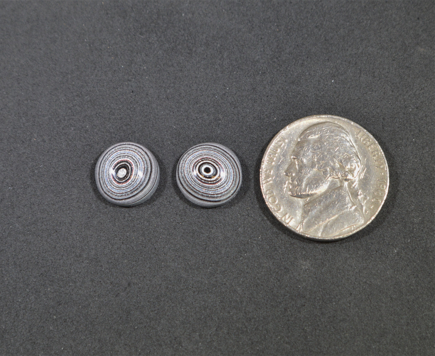 Fordite Cabochon Set, Semi Truck Fordite, Domed Rounds Set, Fordite Gemstone, Polished Fordite, Fordite Round Set, Fordite Pair