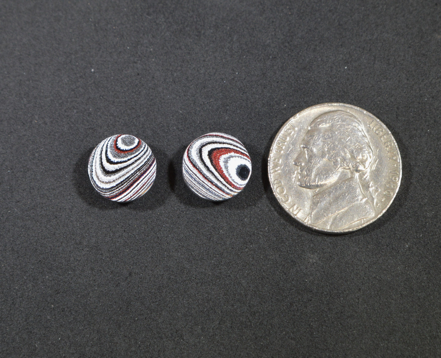 Fordite Cabochon Set, Semi Truck Fordite, Domed Rounds Set, Fordite Gemstone, Polished Fordite, Fordite Round Set, Fordite Pair