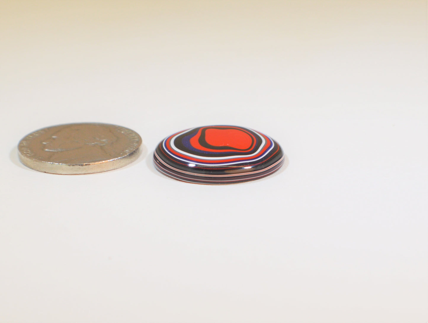 Fordite Cabochon, Domed Round, Fordite, Cabochon EB92