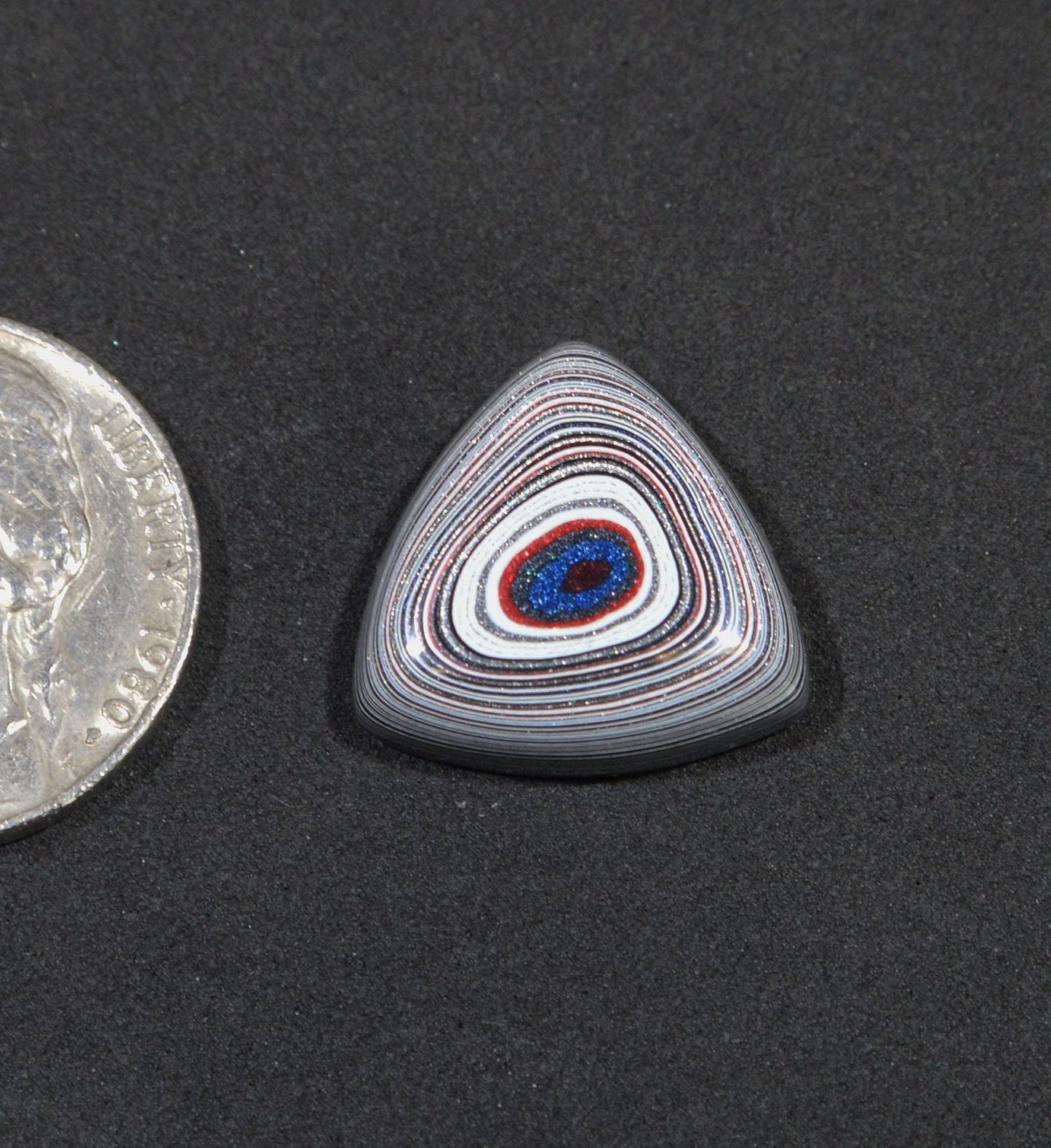 Michigan Fordite Cabochon, Triangle Shape Cabochon, Fordite, Metalsmith EB48