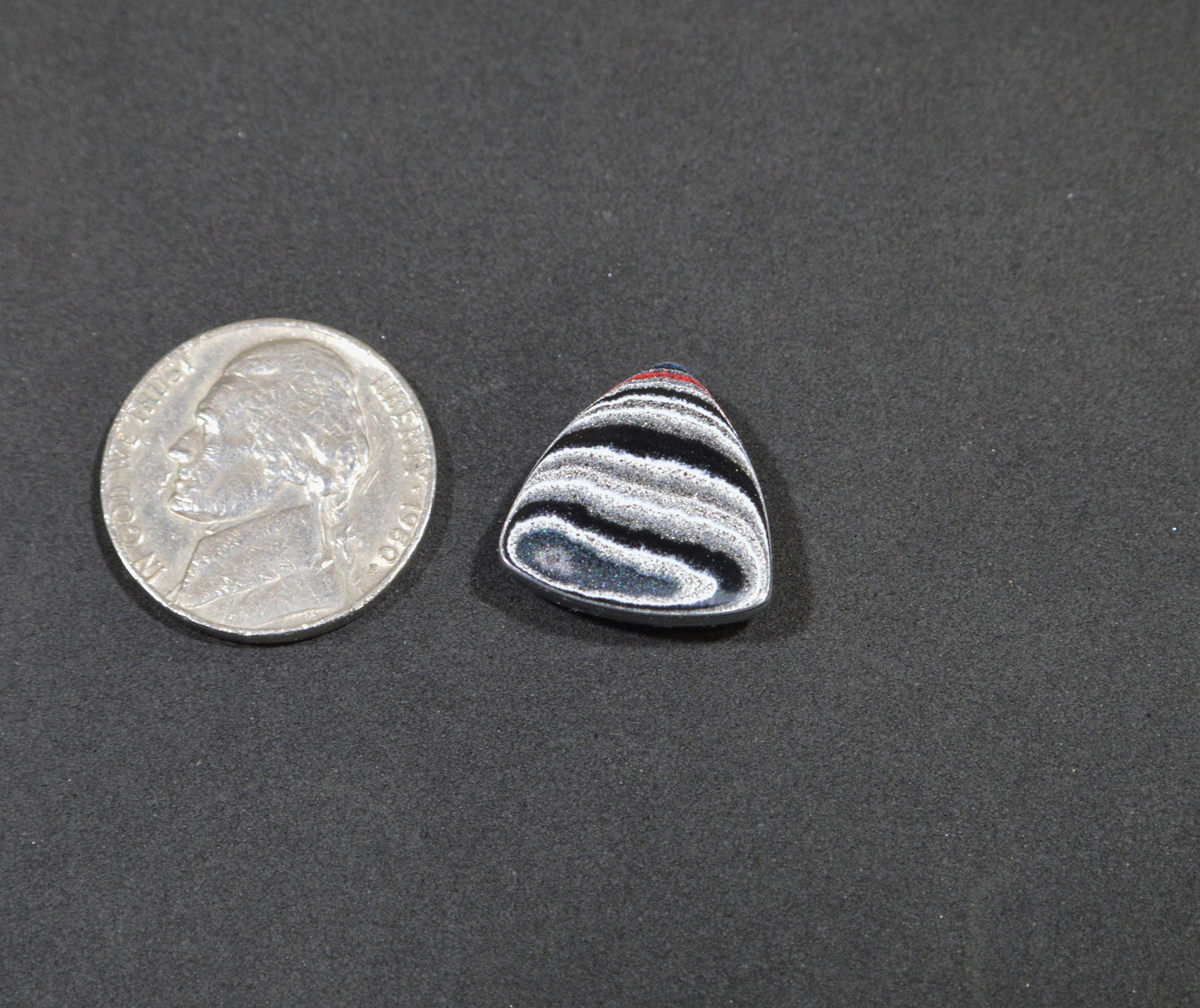 Michigan Fordite Cabochon, Triangle Shape Cabochon, Fordite, Metalsmith EB48