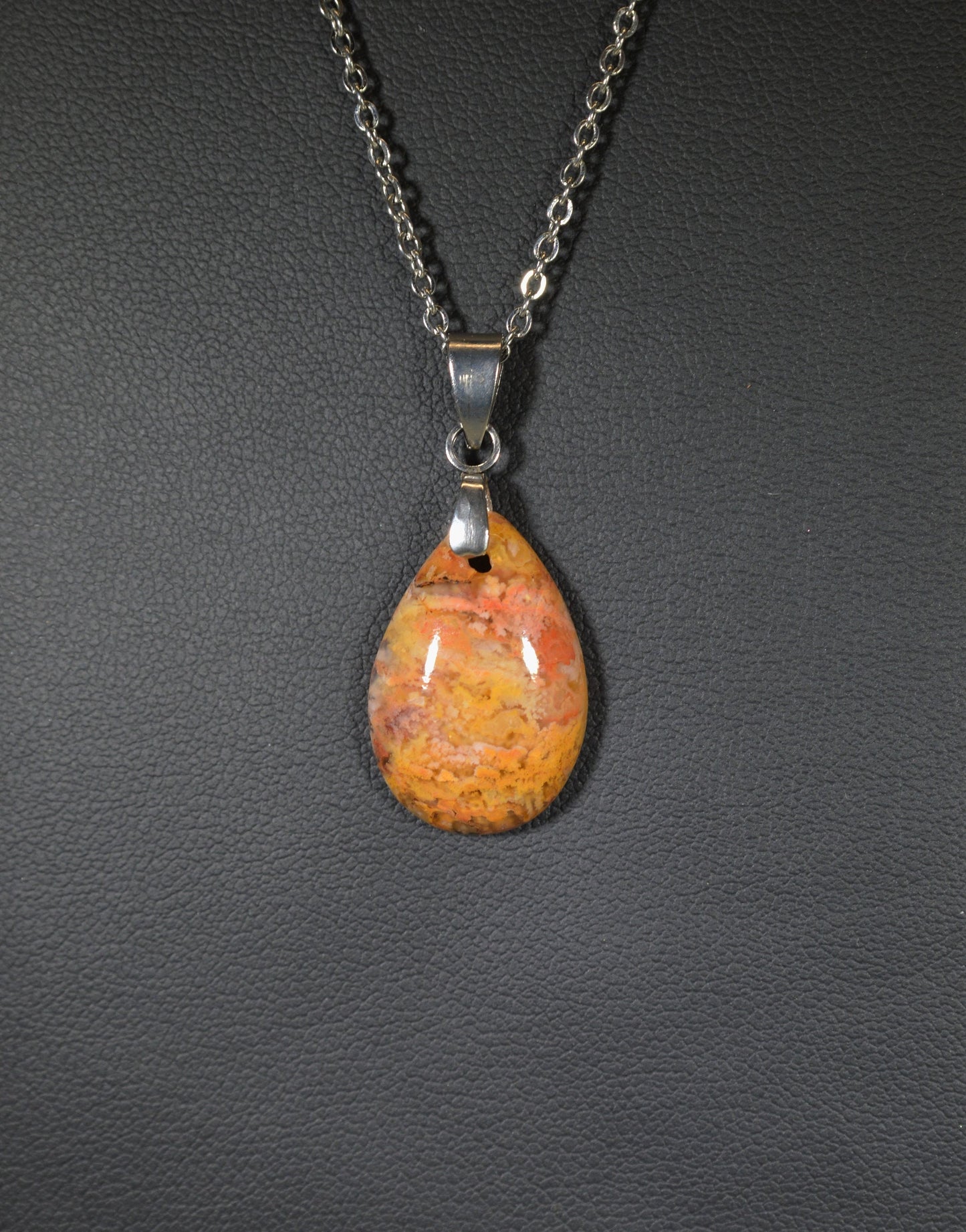 Agate Necklace, Regency Rose Agate, Oregon Agate Necklace, Plume Agate, Plume Agate Necklace, W/O
