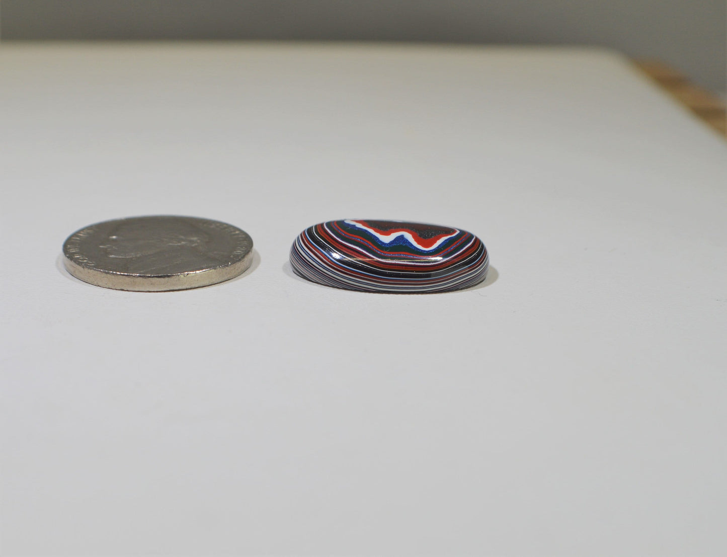 Cabochon, Fordite Cabochon, Polished Fordite, Large Oval Cabochon, Good Thickness, Fordite Gemstone, Gemstone