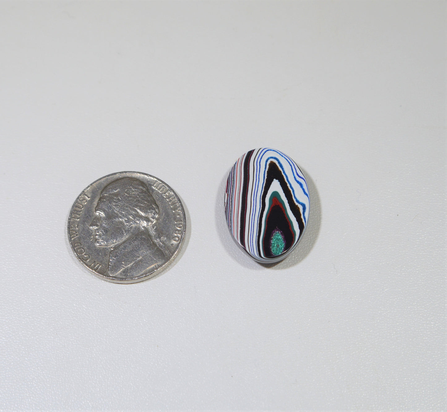 Cabochon, Fordite Cabochon, Polished Fordite, Large Oval Cabochon, Good Thickness, Fordite Gemstone, Gemstone