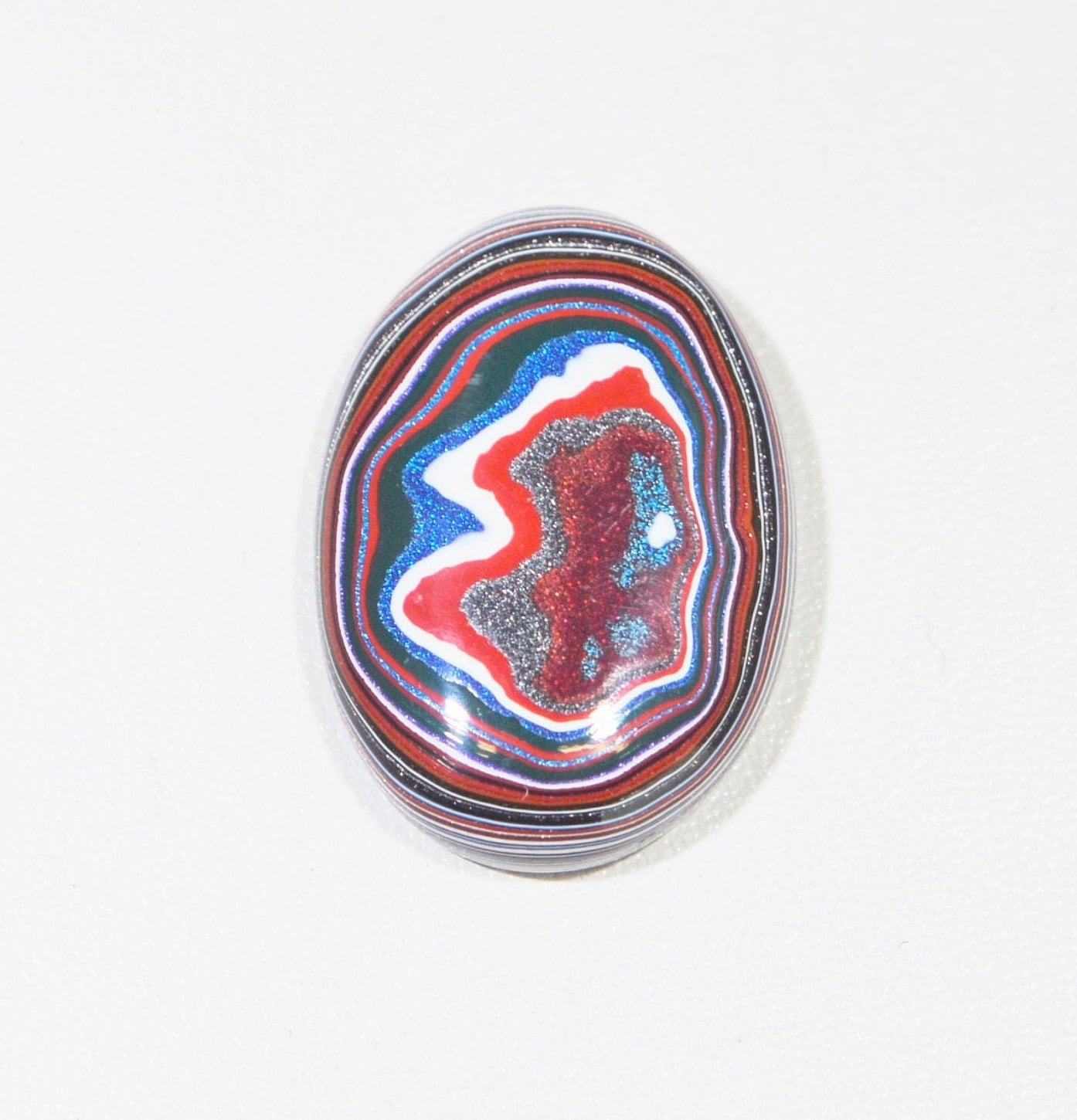Cabochon, Fordite Cabochon, Polished Fordite, Large Oval Cabochon, Good Thickness, Fordite Gemstone, Gemstone