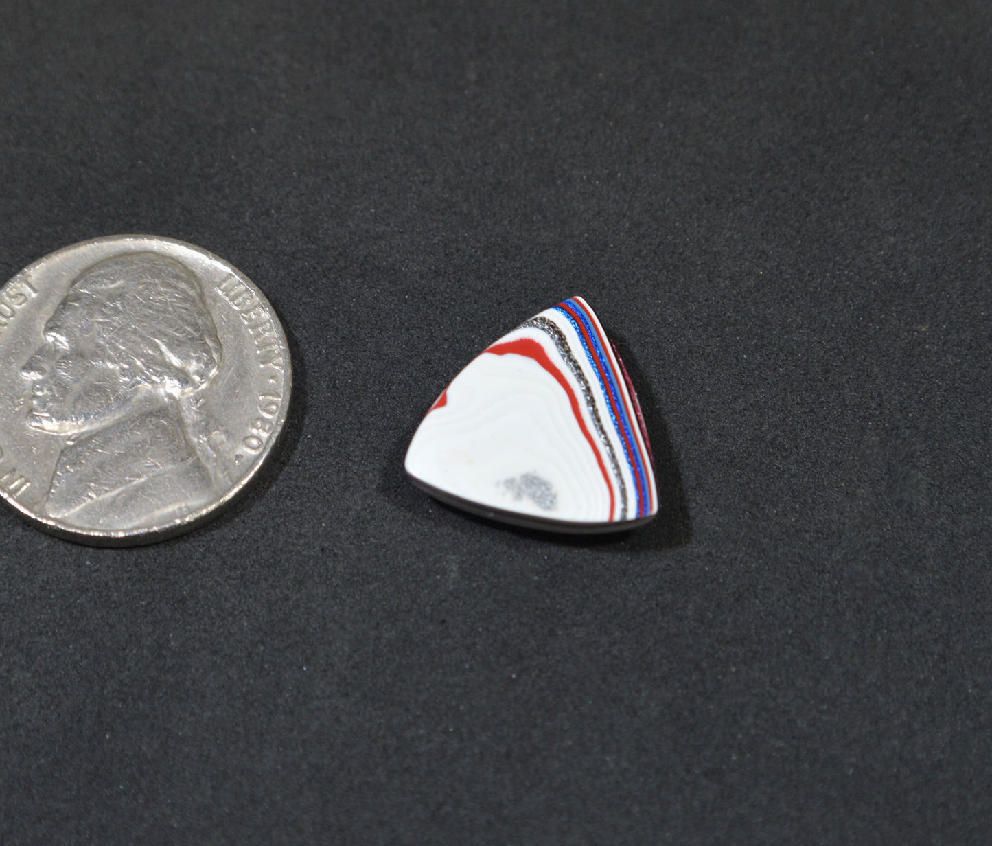 Fordite Cabochon, Triangle Fordite Cabochon, Fordite, Polished Fordite, Jewelry Making, Wire Wrapping, Loose Gemstone