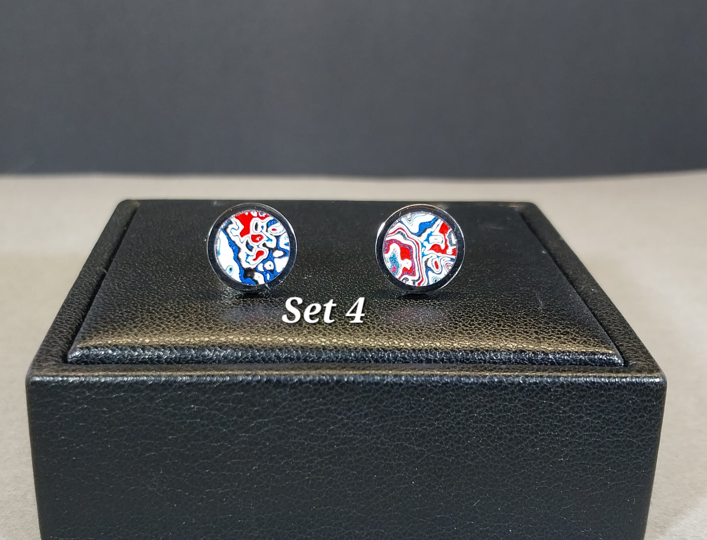 Fordite Earrings in Stainless Steel, Pick Your Set, ET124