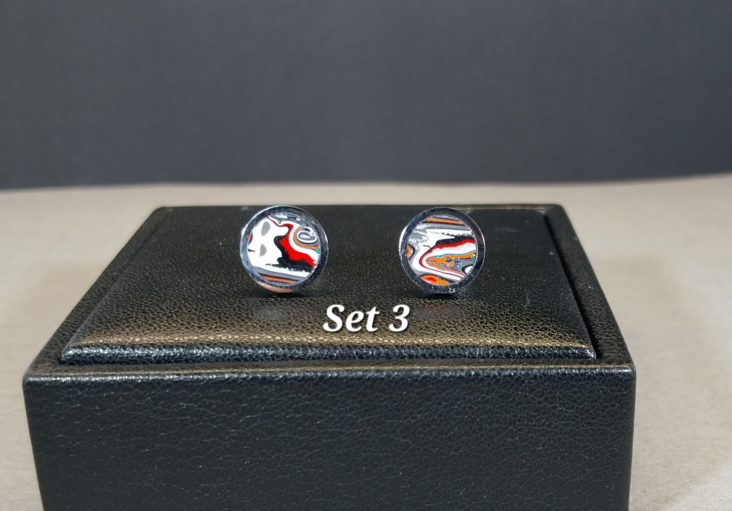 Fordite Earrings in Stainless Steel, Pick Your Set, ET124