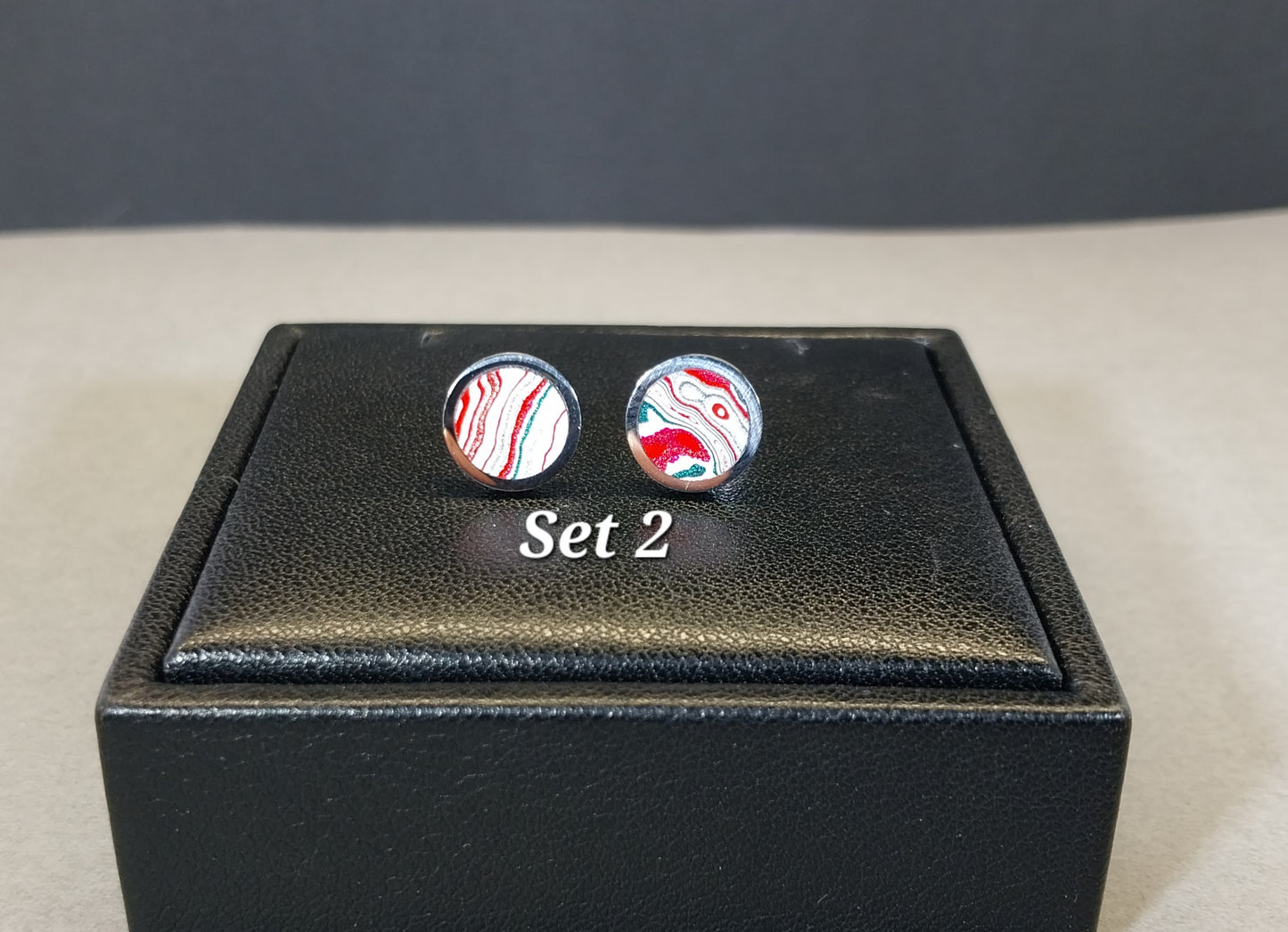 Fordite Earrings in Stainless Steel, Pick Your Set, ET124