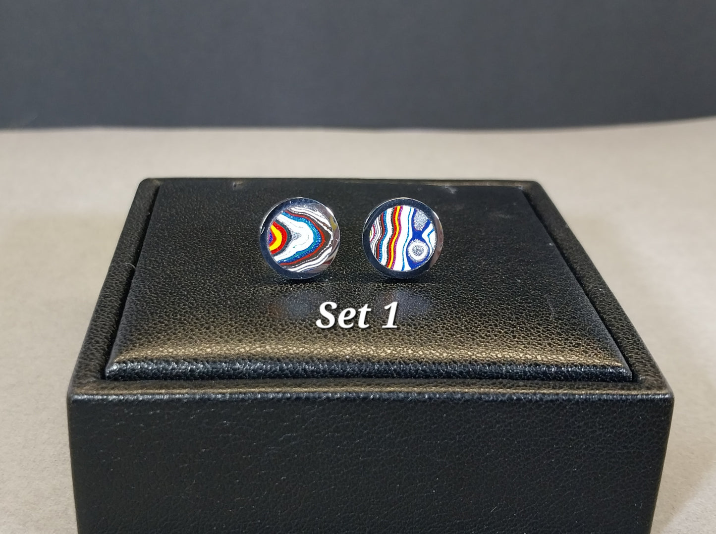 Fordite Earrings in Stainless Steel, Pick Your Set, ET124