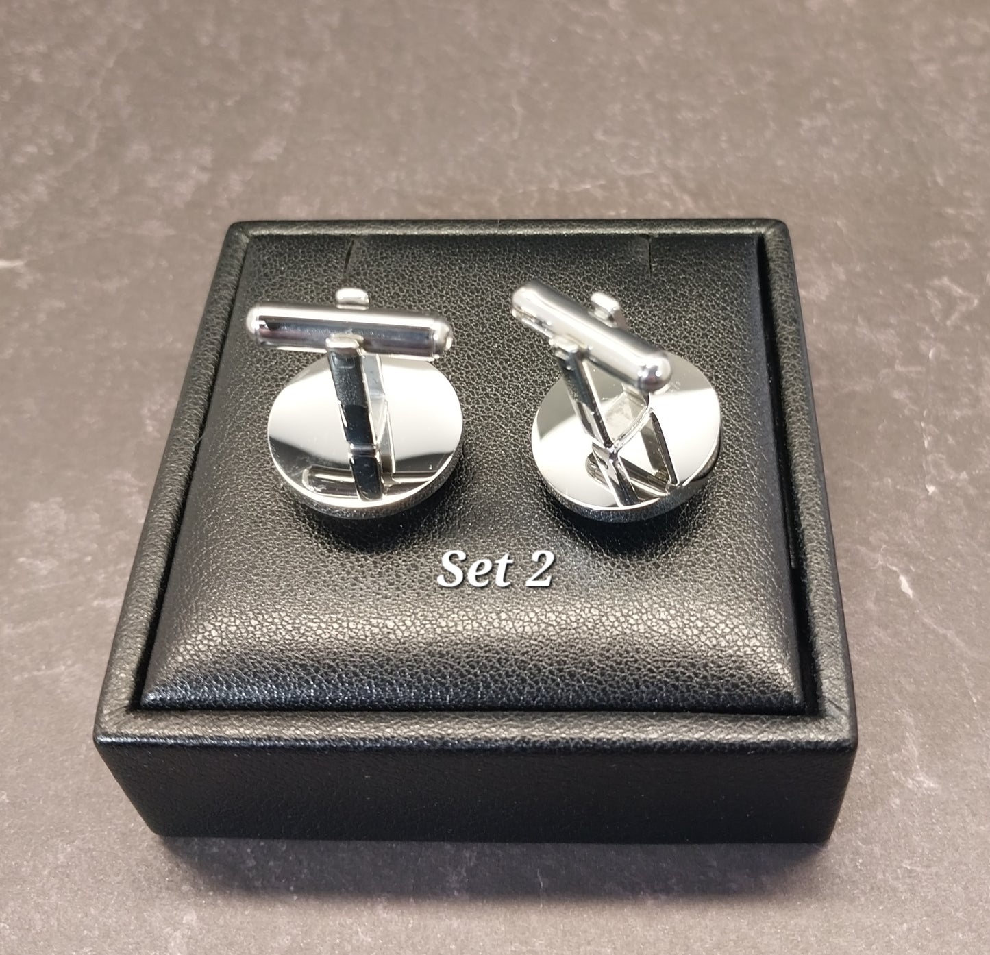 Petoskey Stone Cufflinks Handmade Textured Brass or Stainless Steel Settings