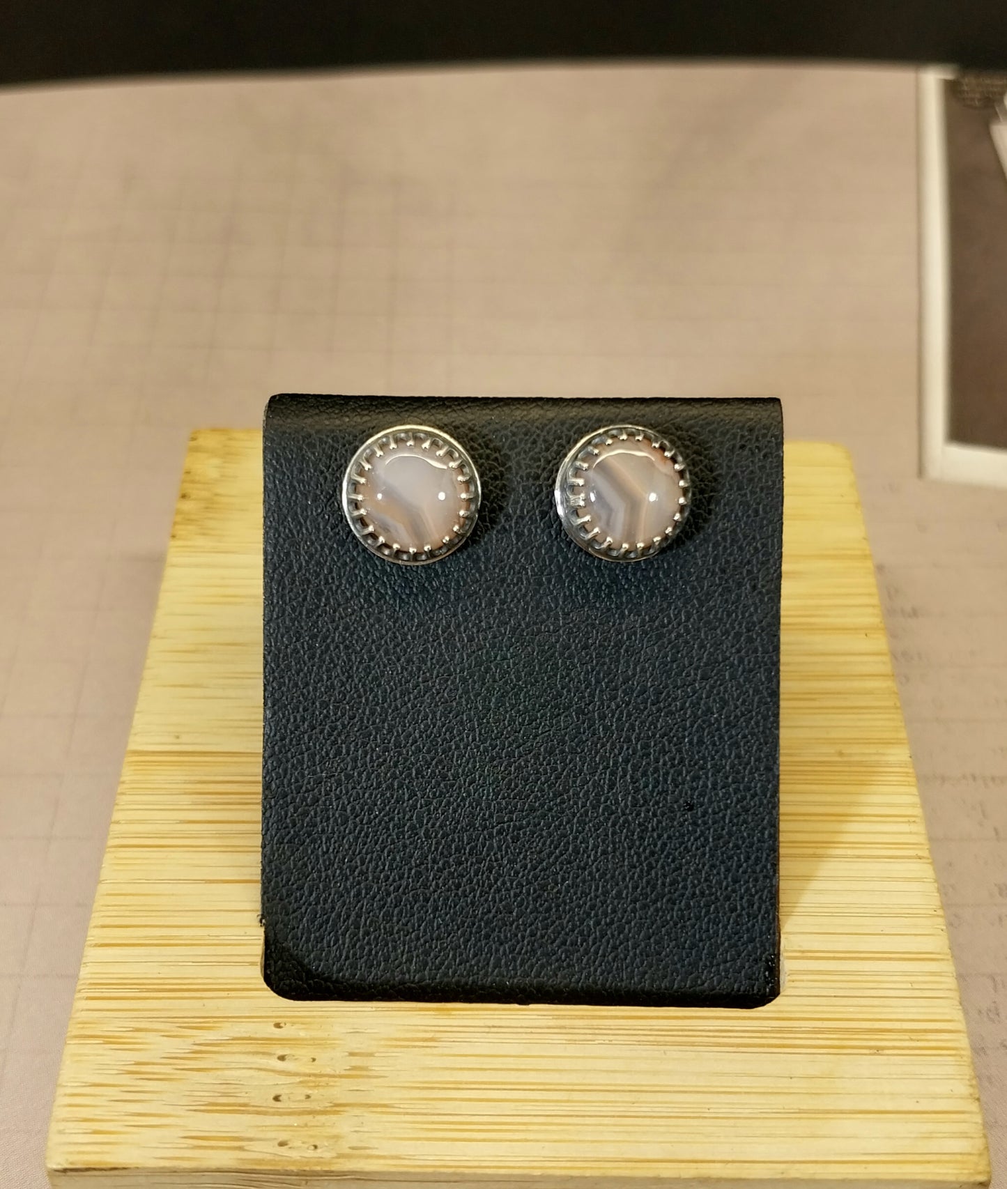 MN Lake Superior Agate Stud Earrings