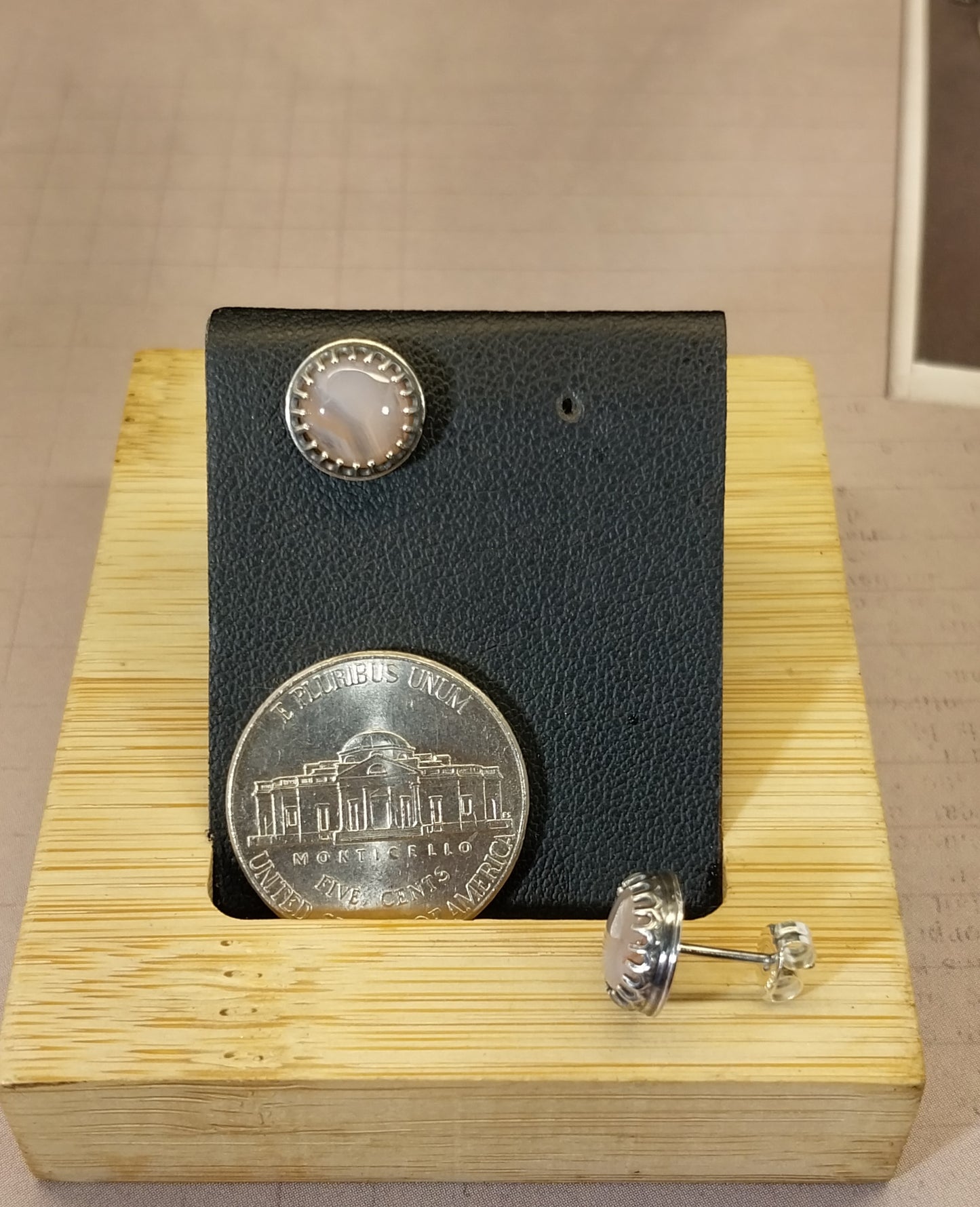 MN Lake Superior Agate Stud Earrings