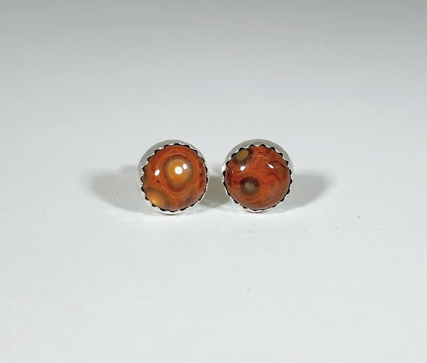 Ocean Jasper Earring, Silver Solid 925, Ocean Jasper Post Earring, Ocean Jasper Stud Earring, Orbicular Jasper Earring, Jasper Earrings