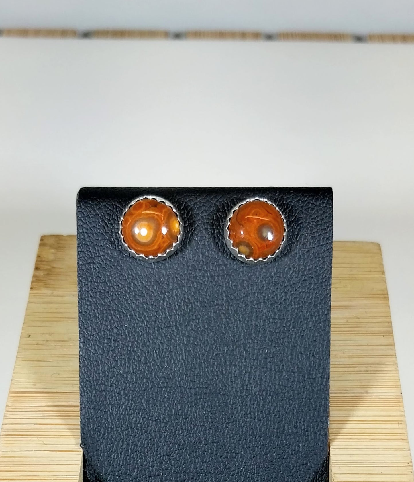 Ocean Jasper Earring, Silver Solid 925, Ocean Jasper Post Earring, Ocean Jasper Stud Earring, Orbicular Jasper Earring, Jasper Earrings