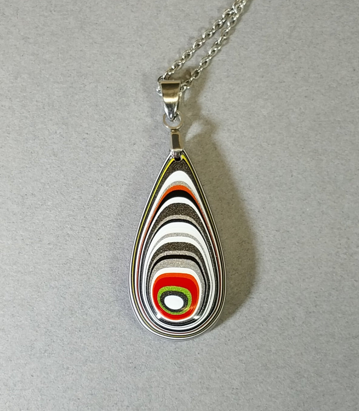 Fordite Necklace, Fordite Jewelry, USA Handmade, Recycled EB9