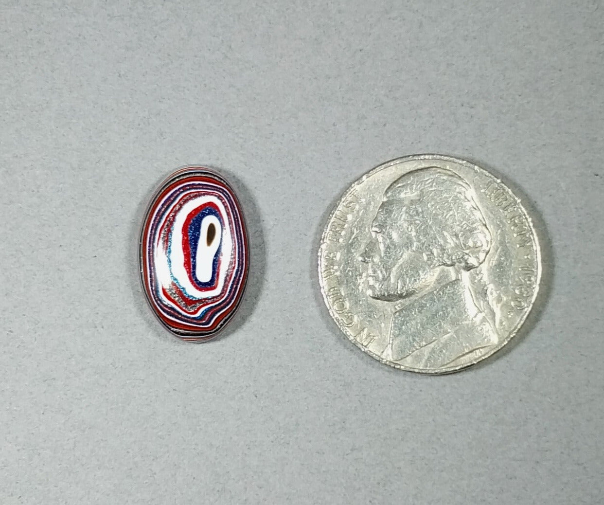 Fordite Cabochon, Fordite, SMALL Oval Fordite Cabochon, Semi Truck EB16