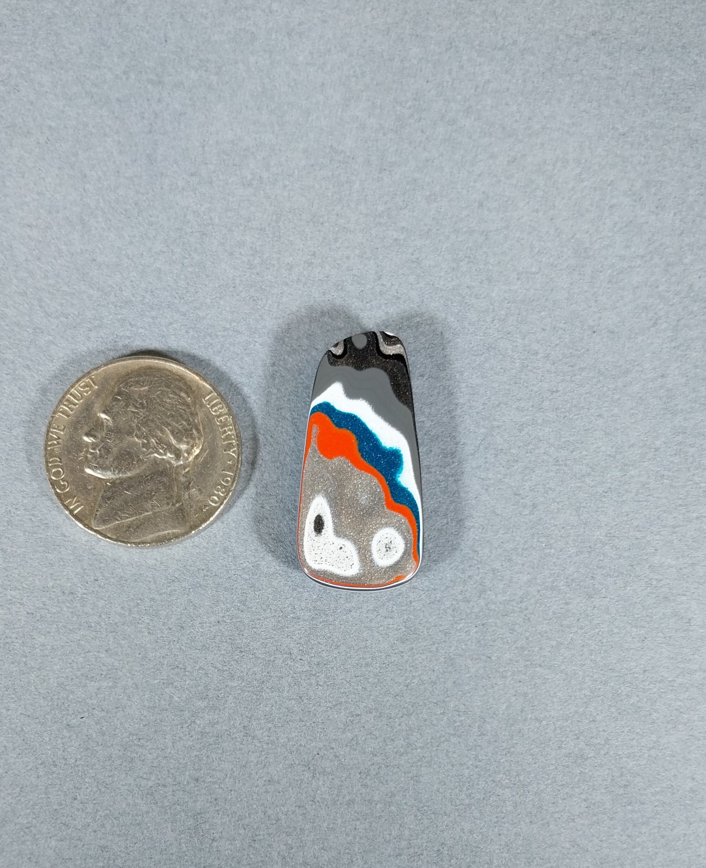 Fordite Cabochon, Polished Fordite, Happy Agate Studio, EB65