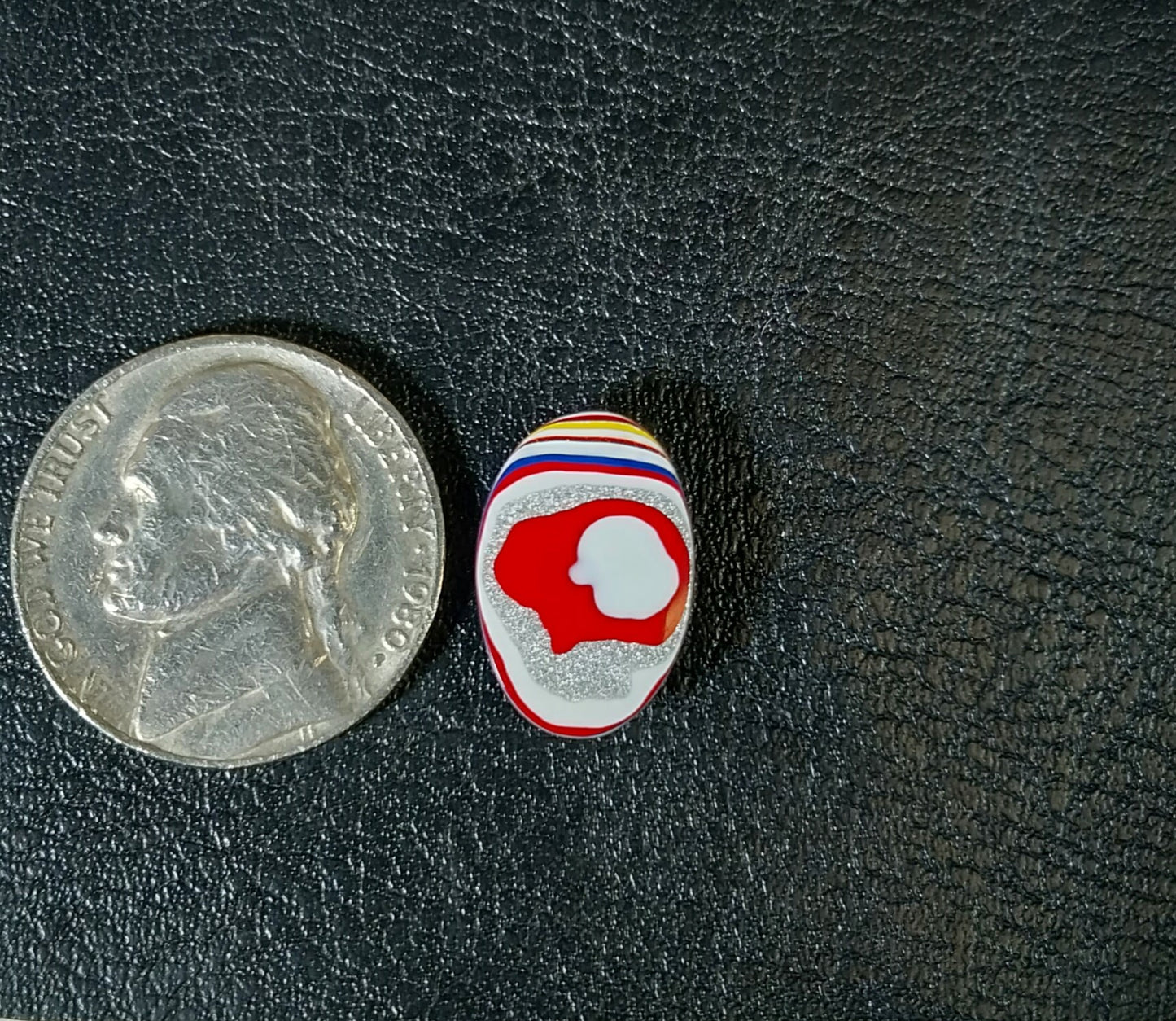 Fordite Cabochon, Ring Stone, SMALL Oval, EB63