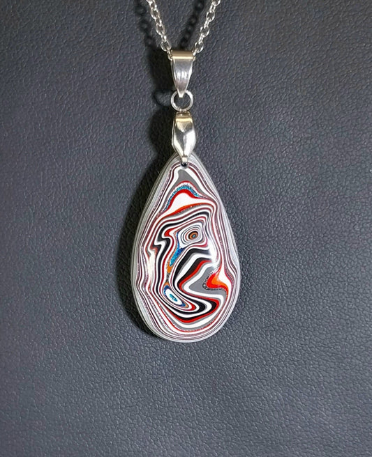 Fordite Necklace, Get Yours! Colors and Eye Features W/O