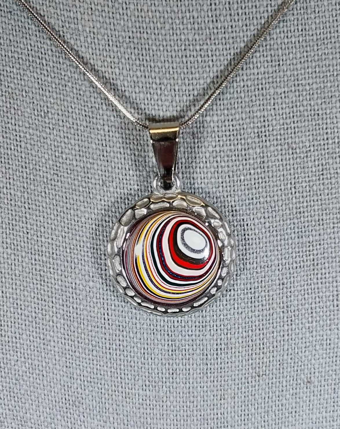 Fordite Necklace Made From Ohio Motor Agate