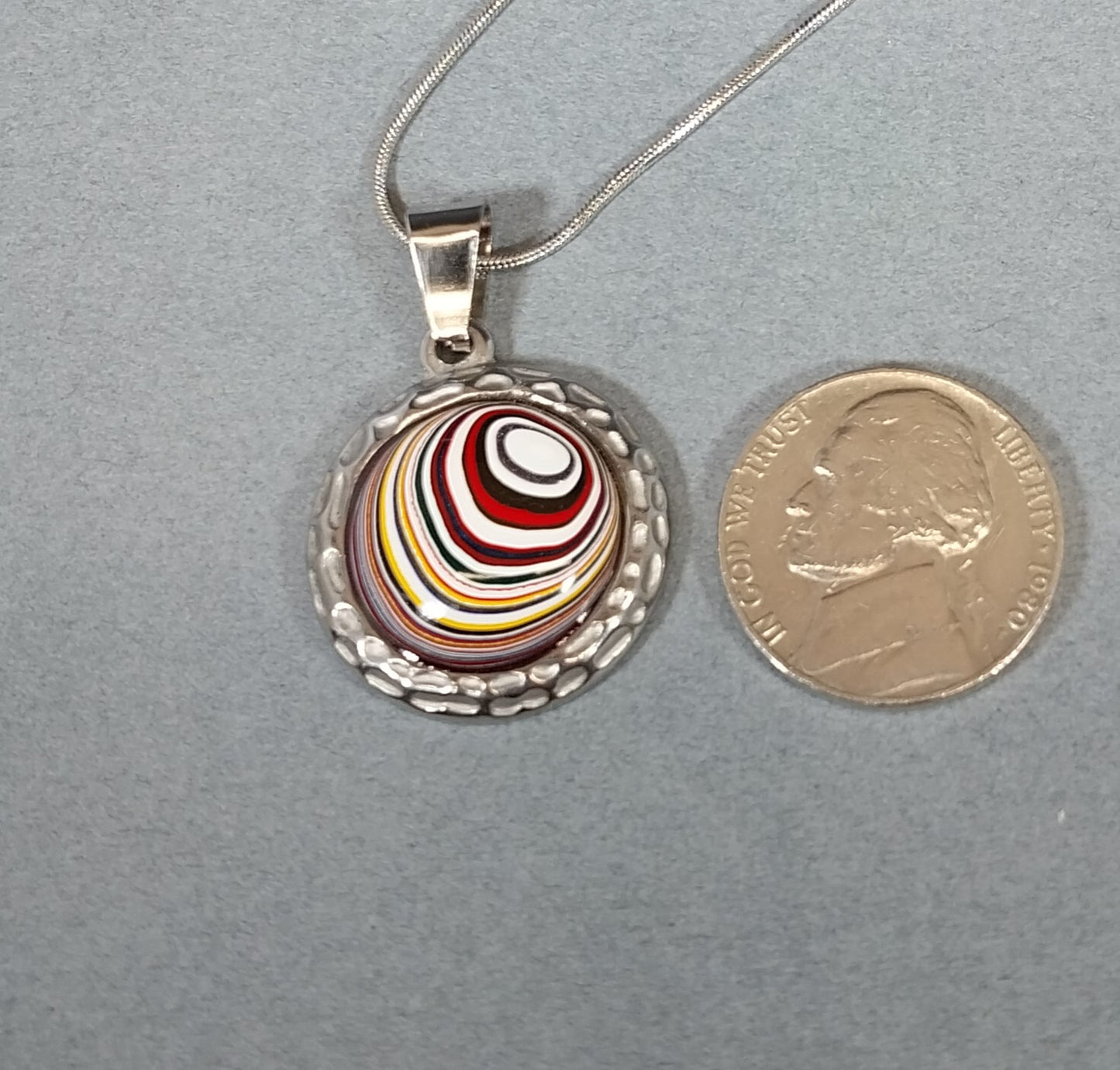 Fordite Necklace Made From Ohio Motor Agate