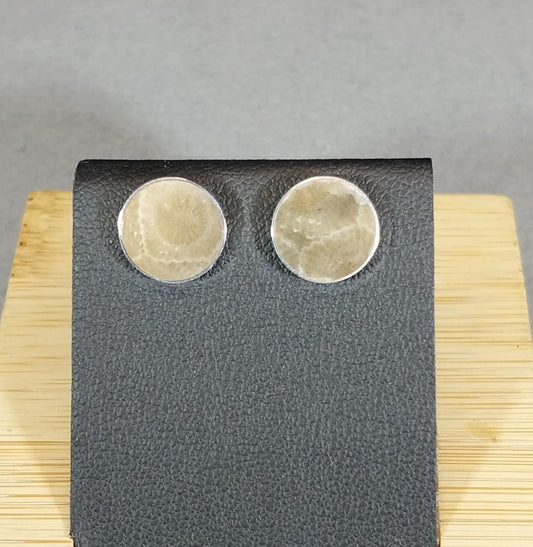 Petoskey Earring in Sterling Silver Studs