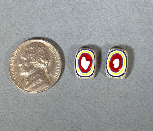 Small Set of Fordite Rectangle Cabochons