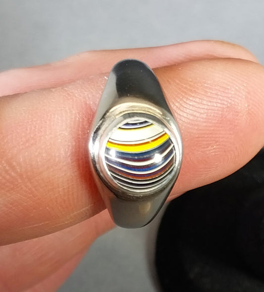 Fordite Ring Size 10 Men or Women