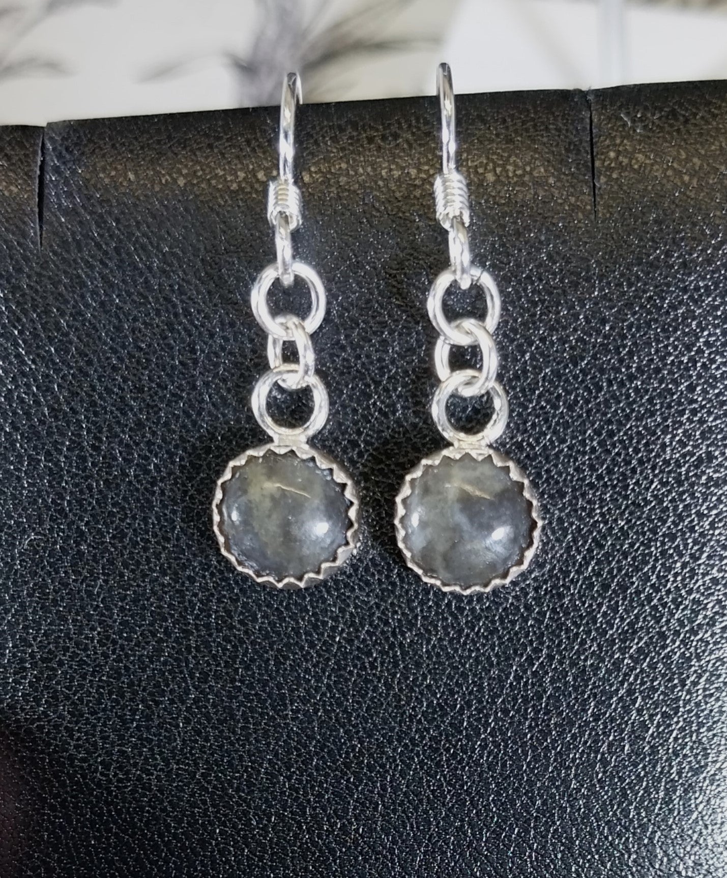 Yooper Lake Superior Agate Earrings Sterling Silver