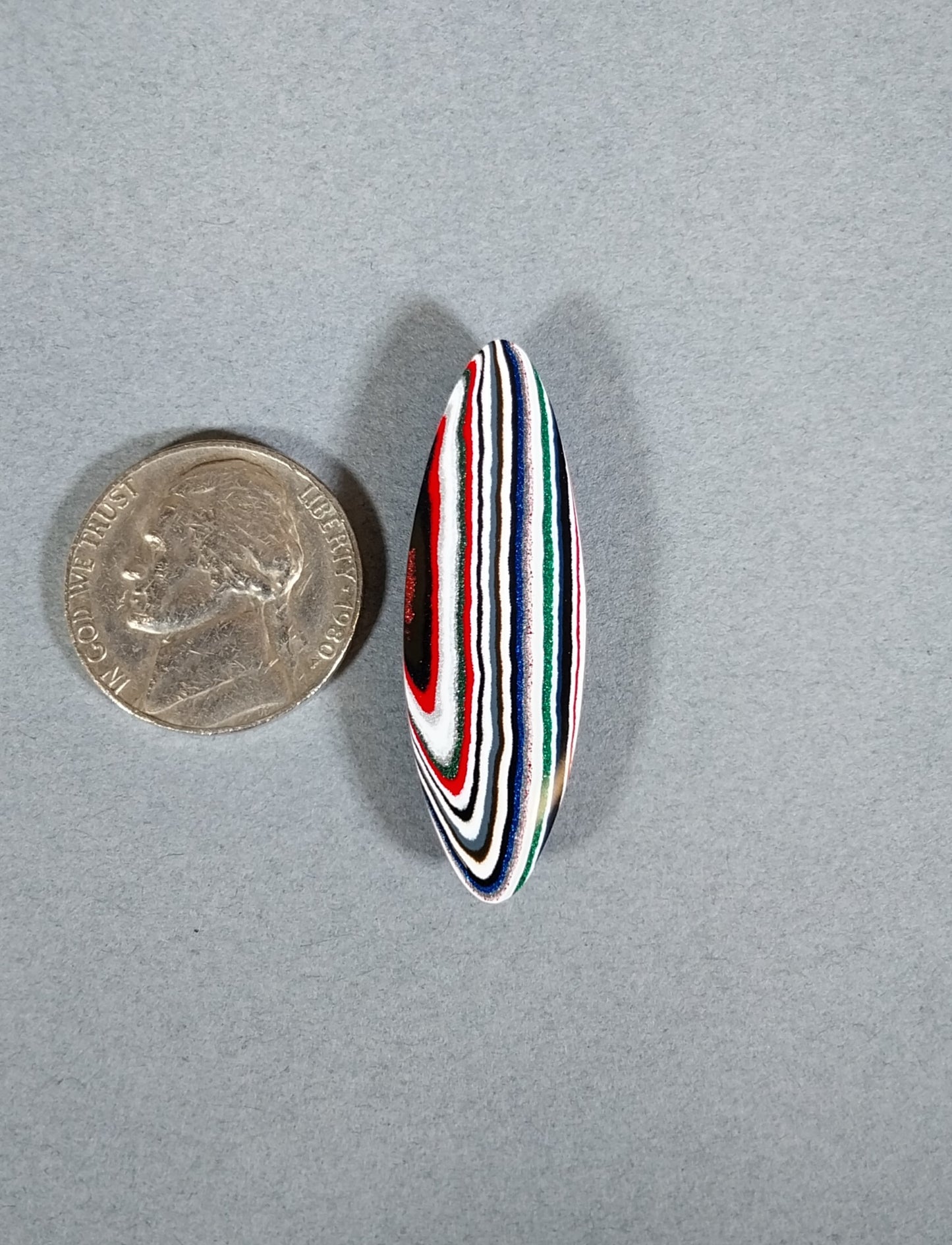 Fordite Cabochon Large Colorful Oval Cabochon EB25