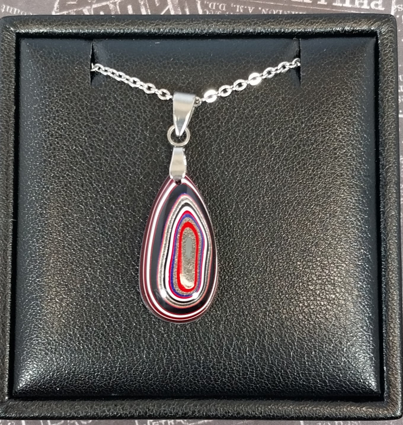 Fordite Necklace, Toledo Ohio Fordite, Fordite Jewelry, EB46