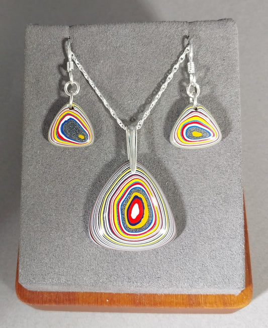 Fordite Set with Bright Colors