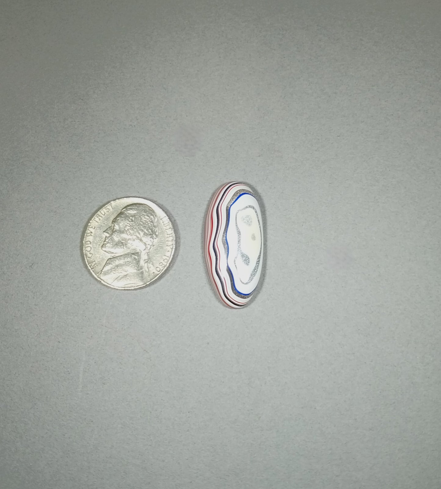 Fordite Cabochon, Semi Truck, Polished Fordite, EB7