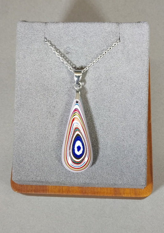 Fordite Necklace, Fantastic Colors