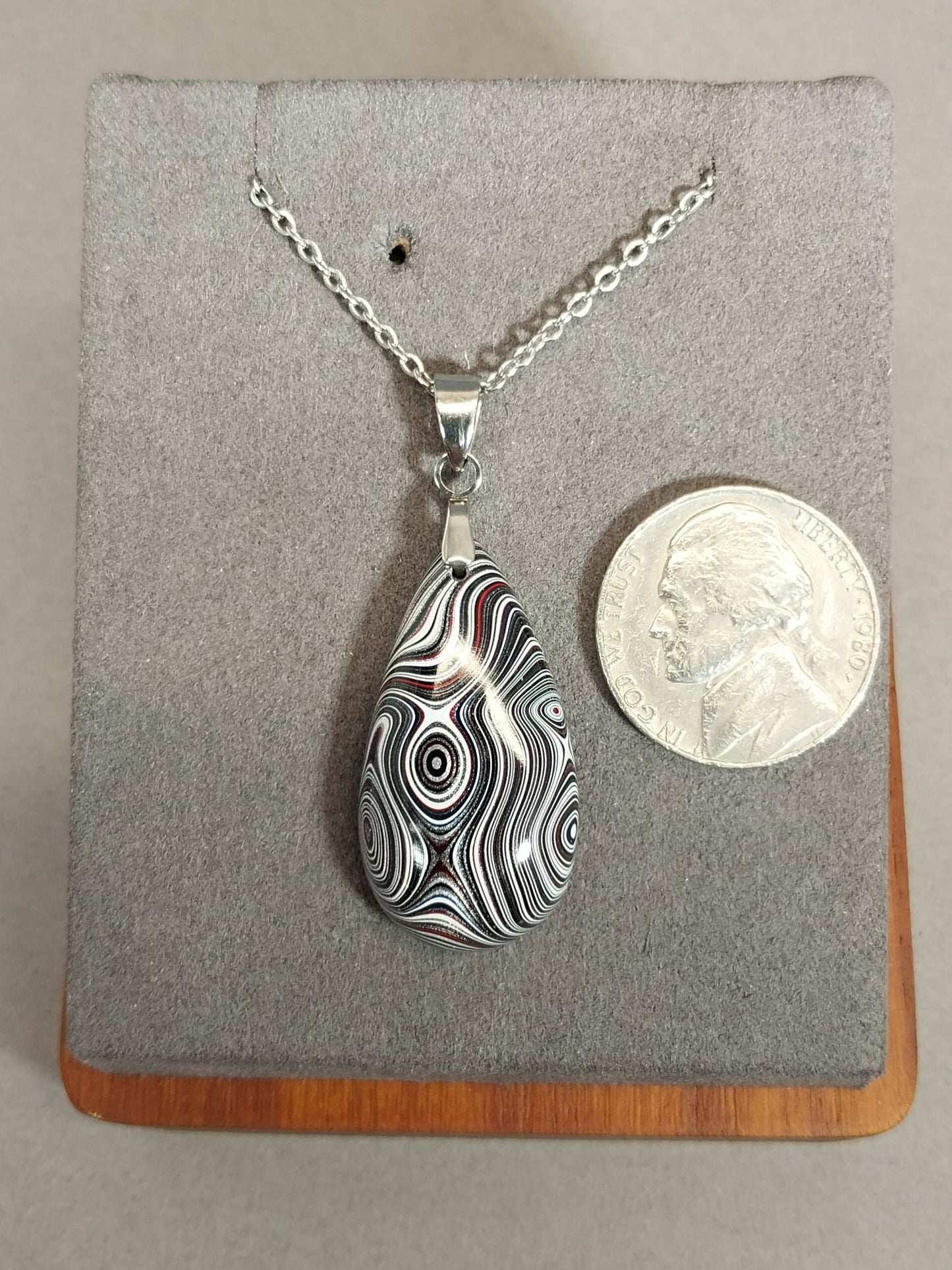 Michigan Fordite Necklace