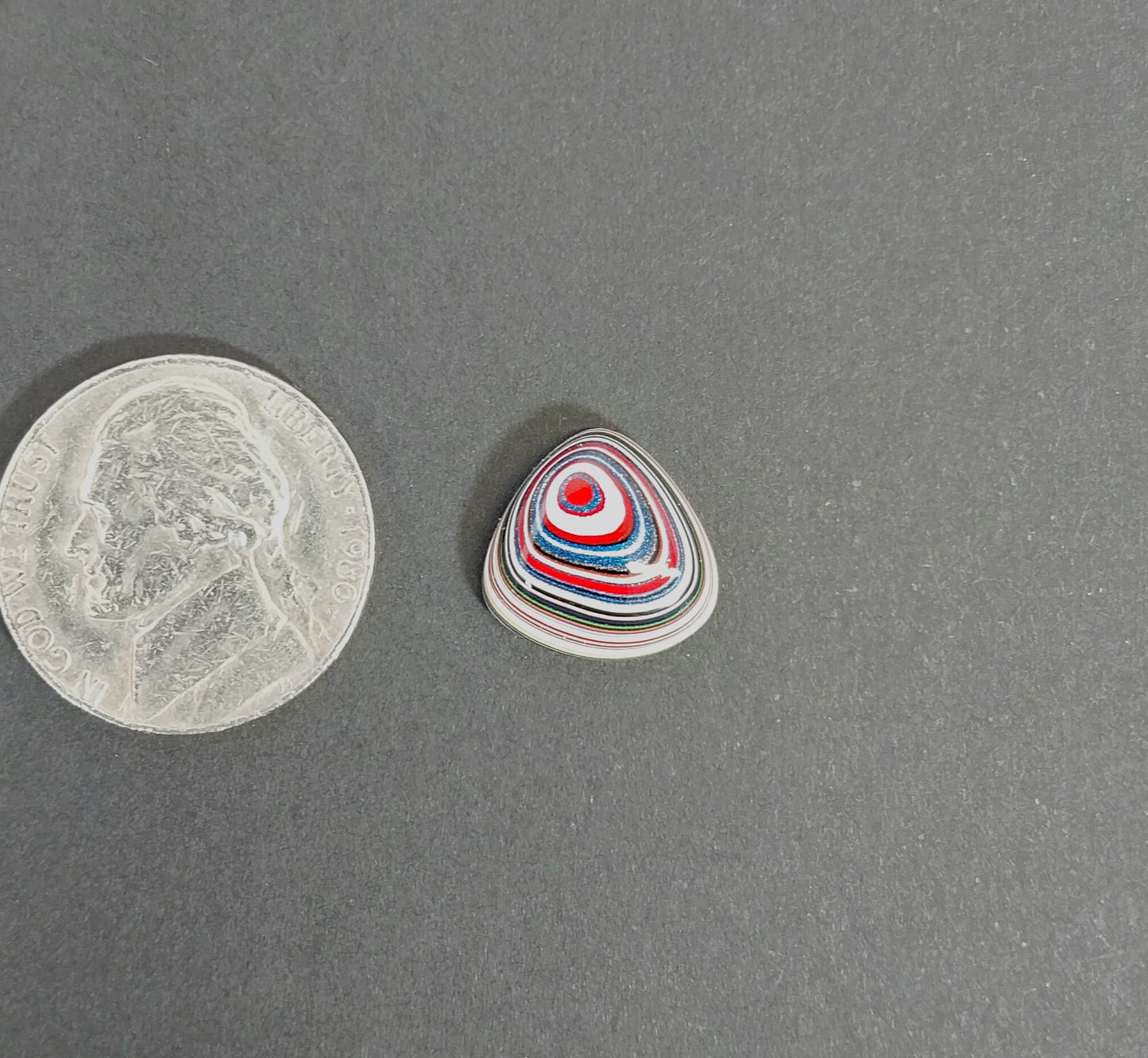 Fordite Cabochon, Triangle Fordite Cabochon, Fordite EB37