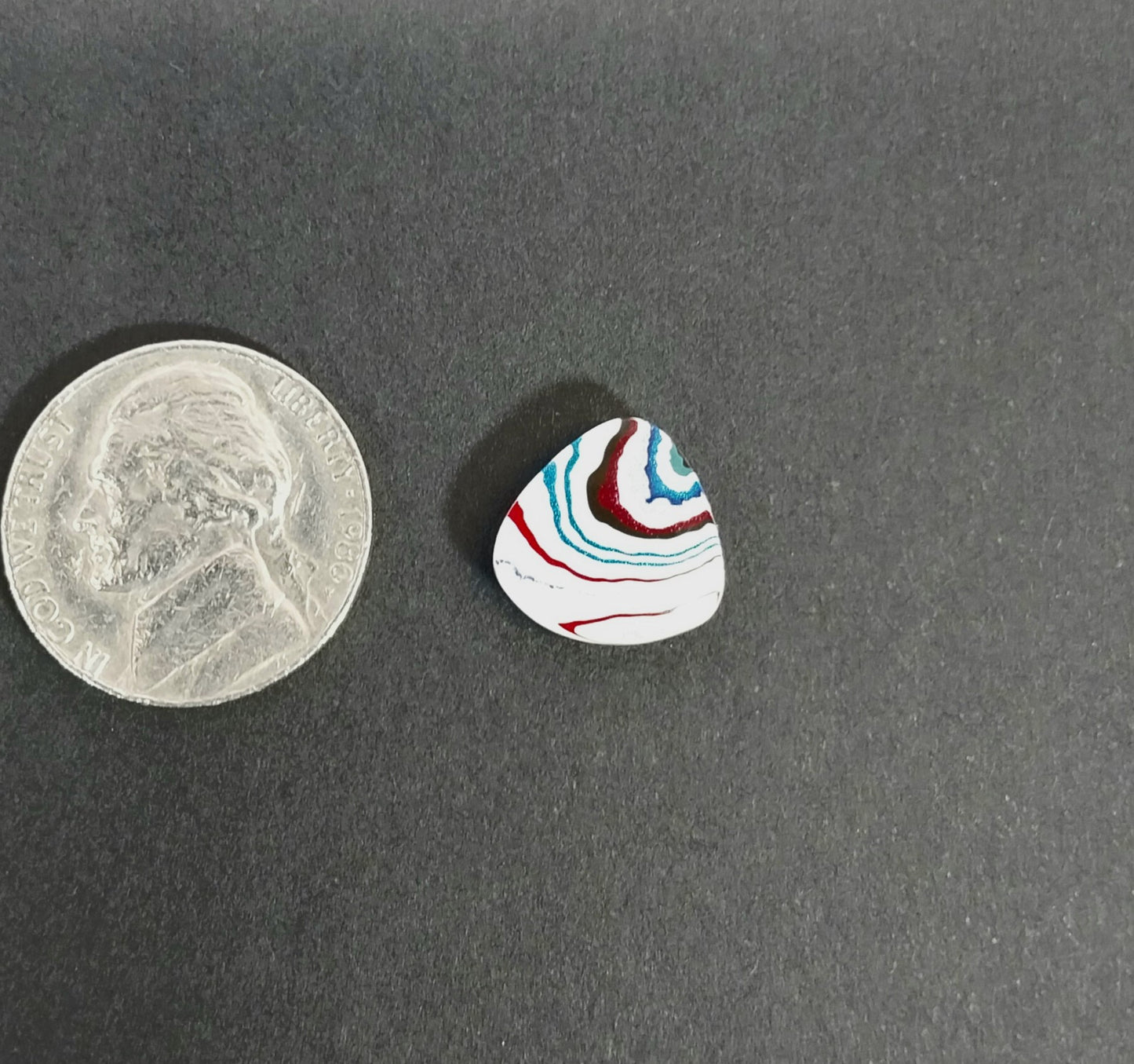 Fordite Cabochon, Triangle Fordite Cabochon, Fordite EB37