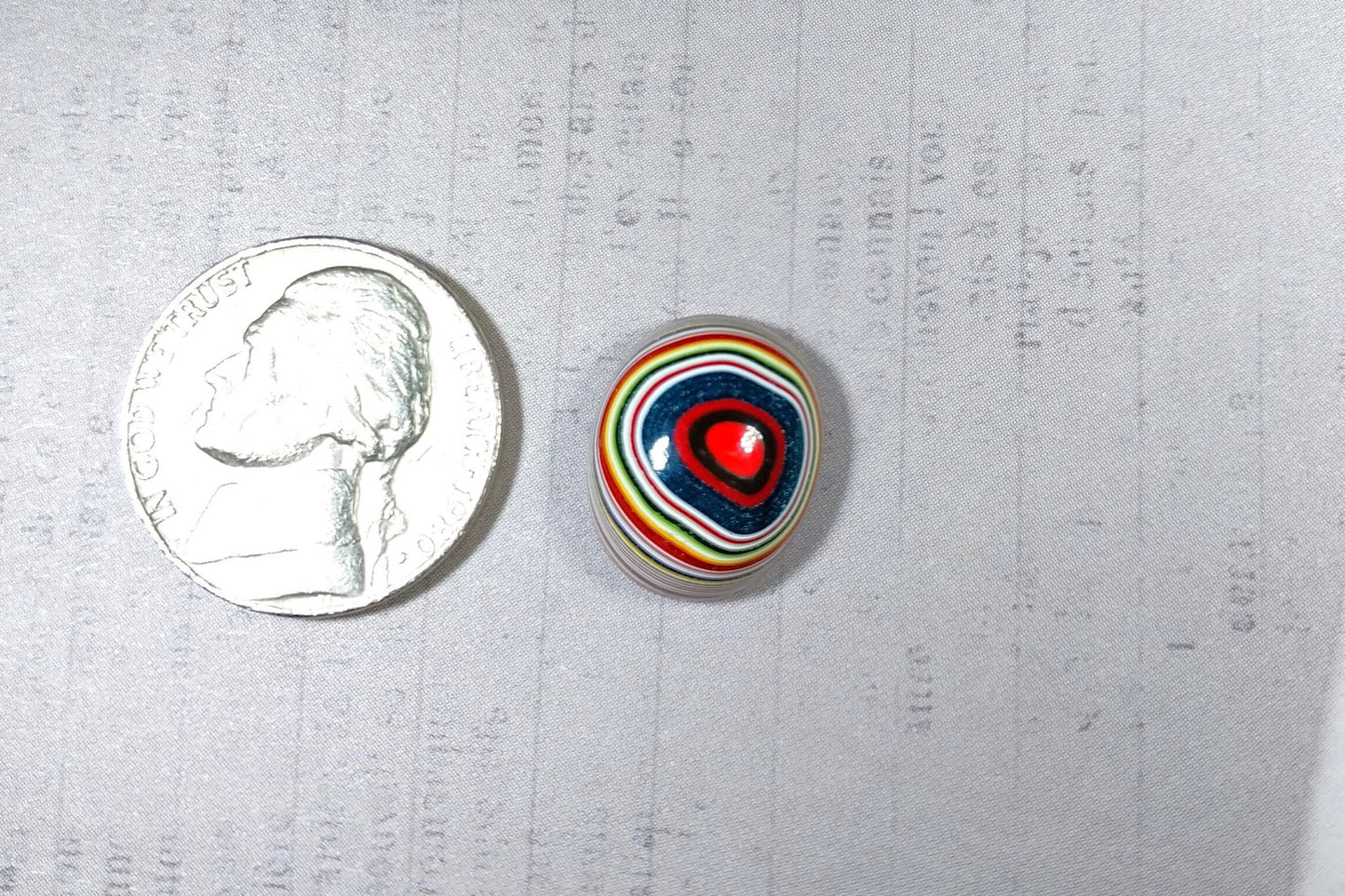 Oval Fordite Cabochon, SMALL with Good Height