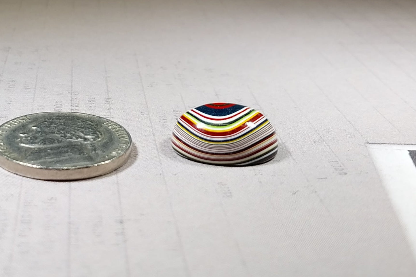 Oval Fordite Cabochon, SMALL with Good Height