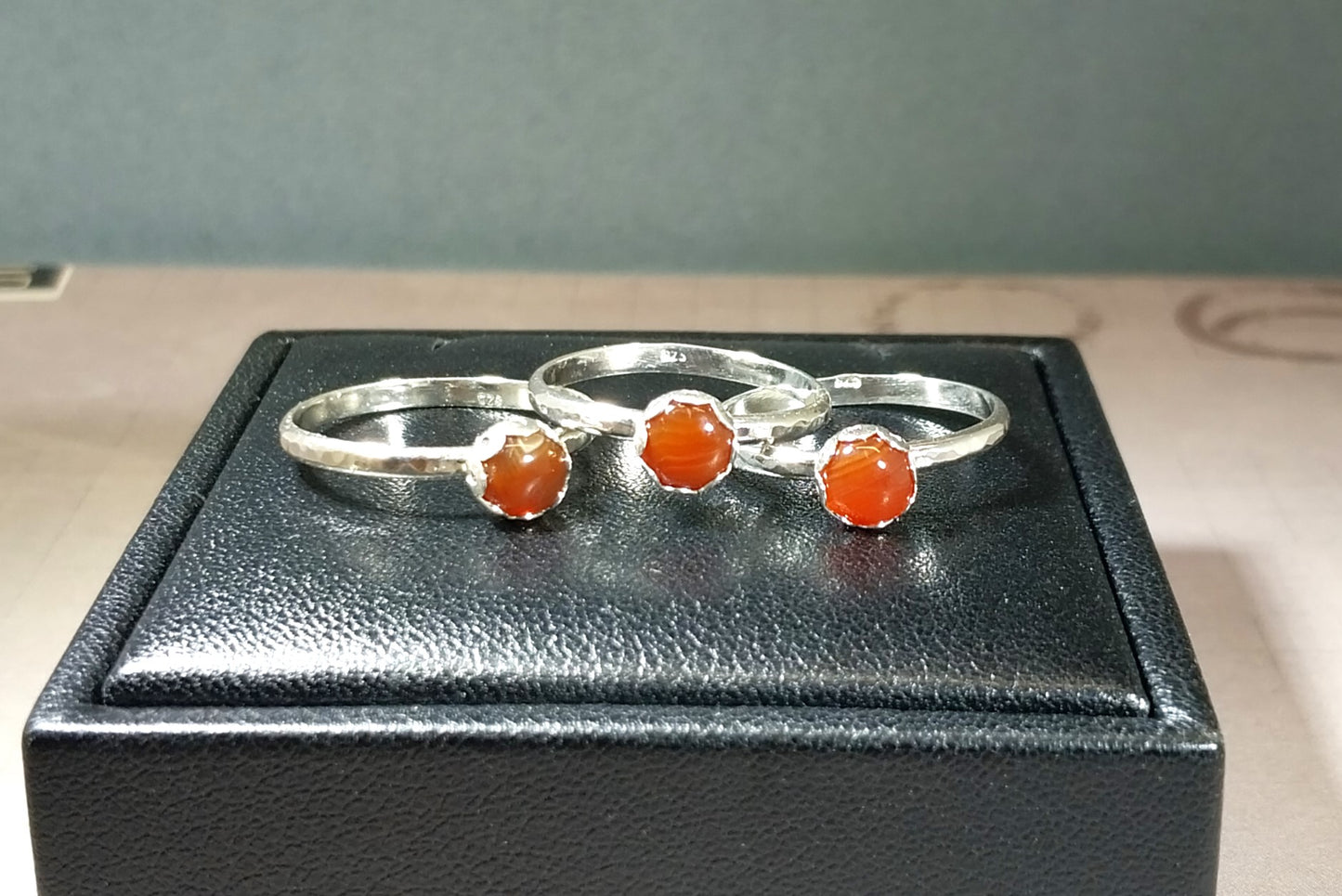 LSA Rings, Three Different Sizes, Lake Superior Agate Rings