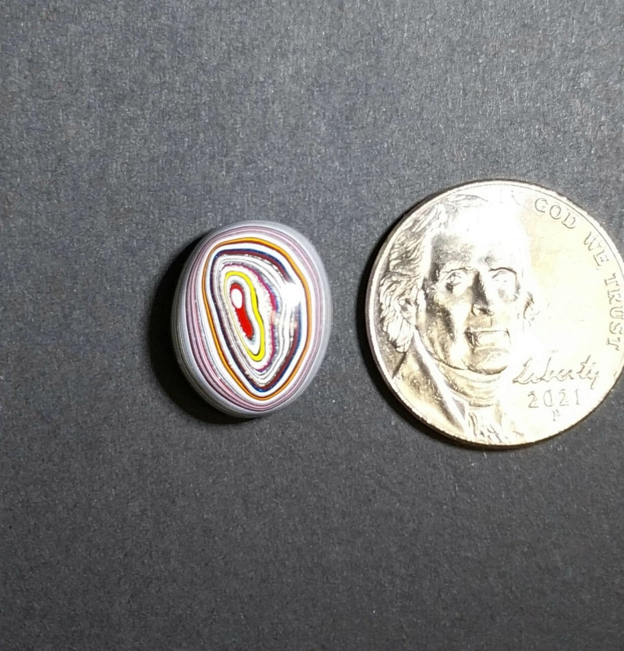 Fordite Cabochon, Domed Oval, Polished Fordite, EB61