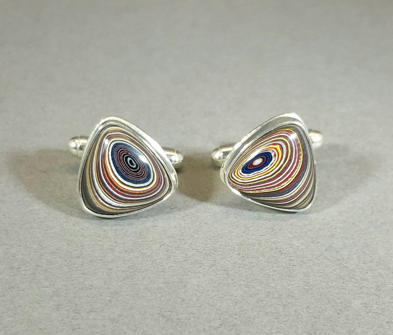 Fordite (Corvettite) CuffLink, Fordite Cufflink