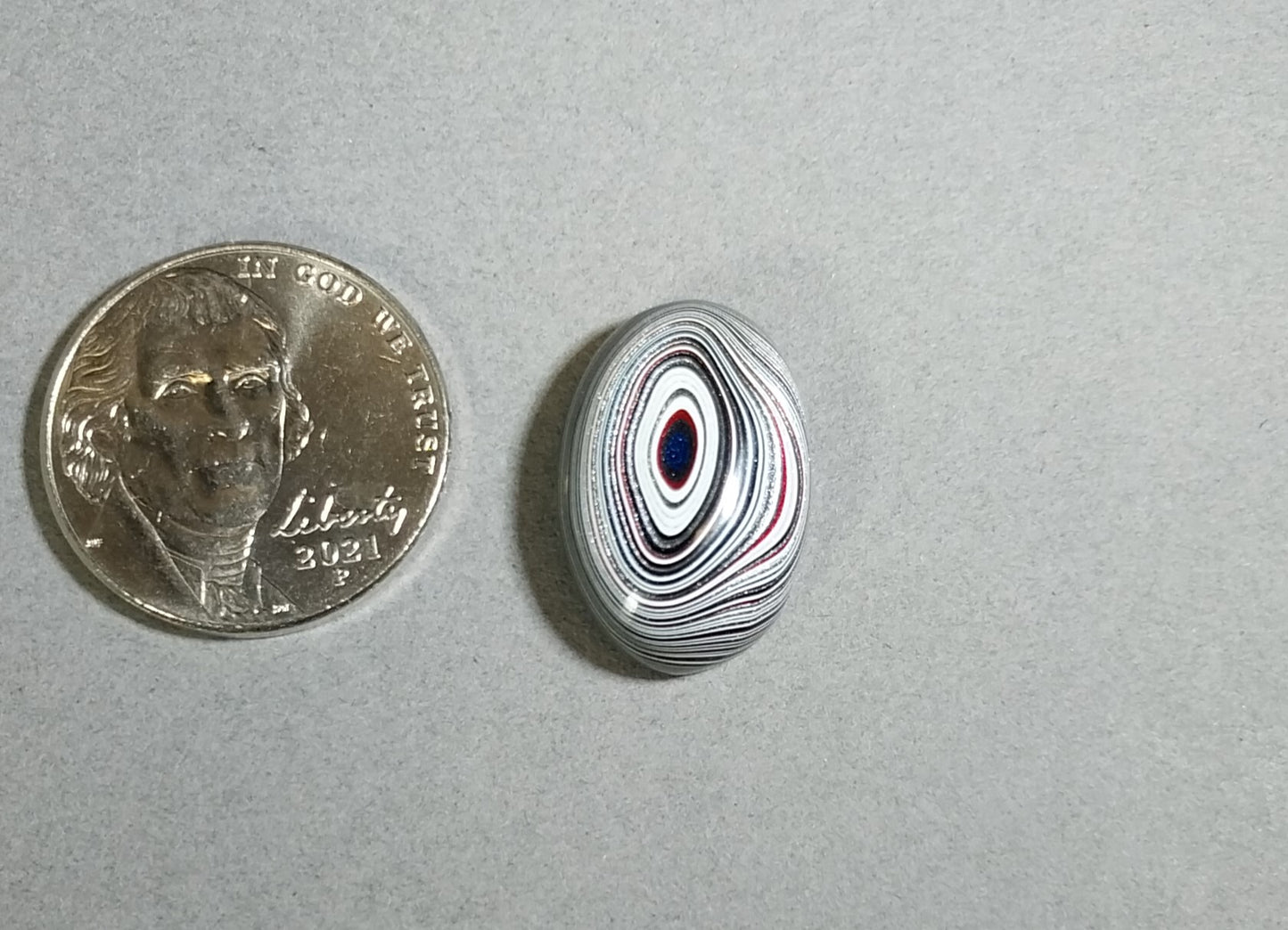 Michigan Fordite Cabochon in Domed Oval  EB54